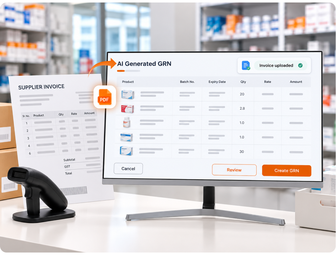 AI-Powered GRN Creation for Pharmacy and Inventory Management