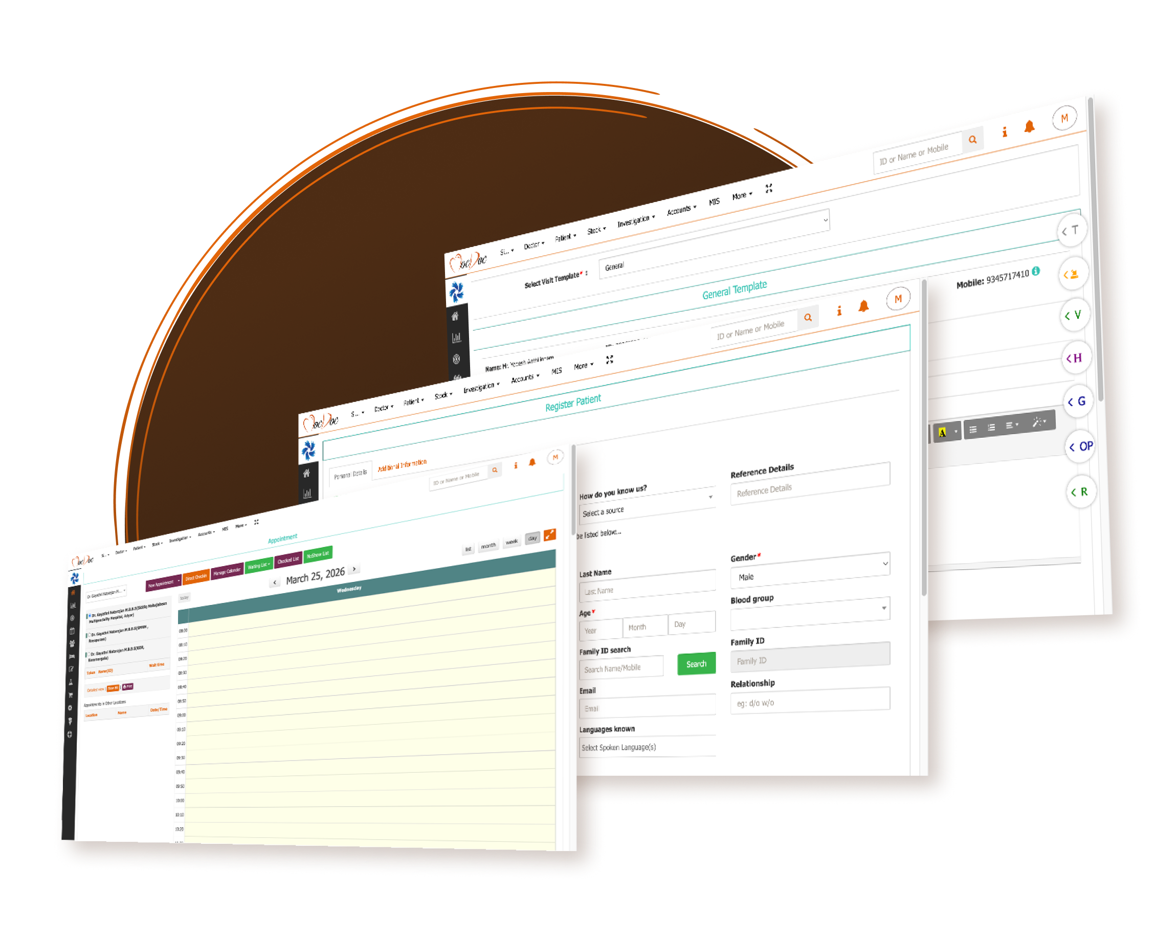 Automated  MocDoc HMS Dashboard Interface