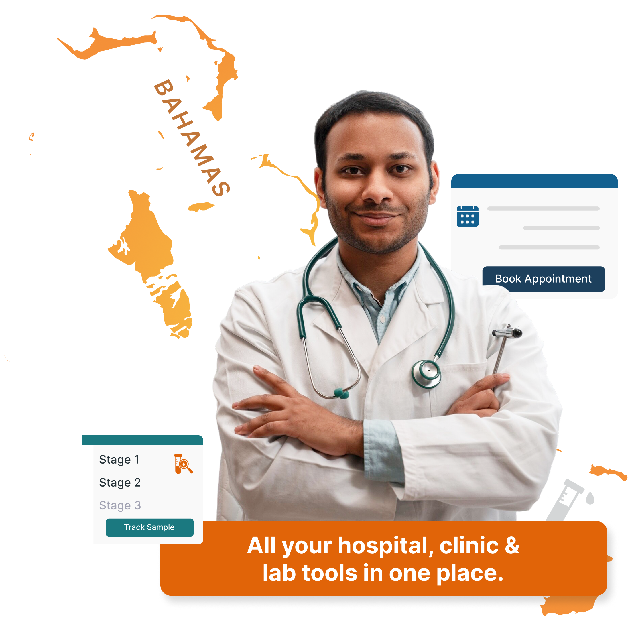 Trusted by healthcare providers in Bahamas, our cloud-based HMS digitizes hospitals, clinics & labs.