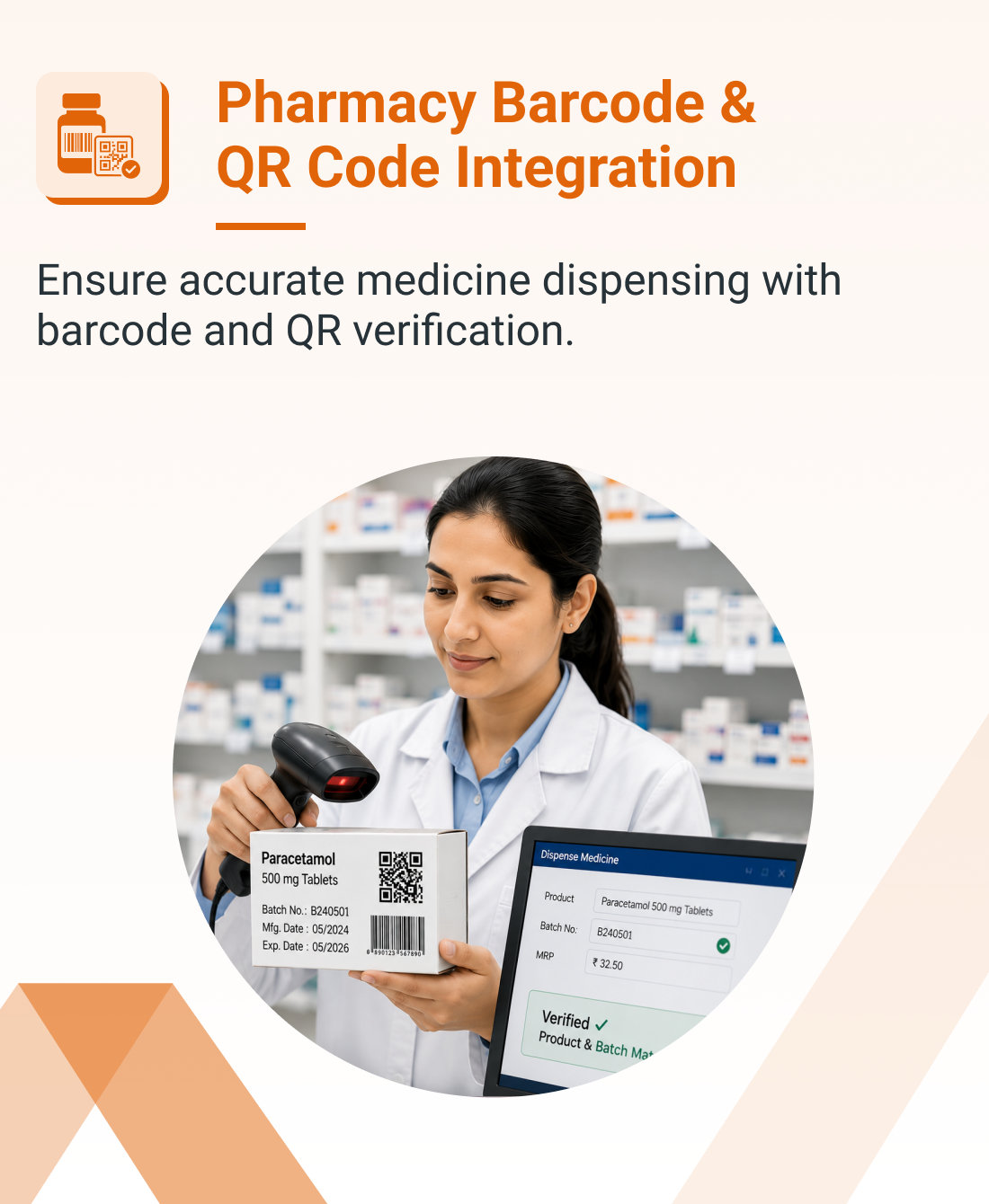 Mocdoc Pharmacy Barcode and QR Code Integration