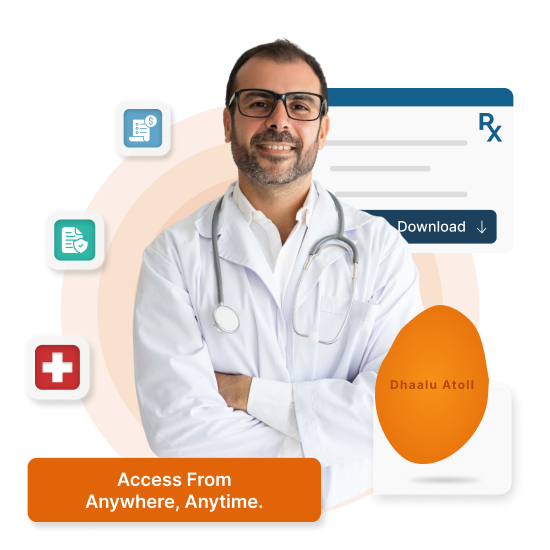 Cloud-based HMS for clinics & hospitals in Dhaalu Atoll - Aasandha & PDPA Compliant, supports Dhivehi & English.