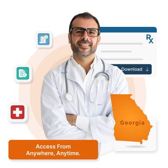 Cloud-based HMS for clinics & hospitals in Georgia - U.S. Federal Privacy, supports English.