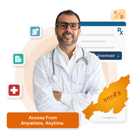 Cloud-based HMS for clinics & hospitals in Nagaland - NABH compliant, supports English & Nagamese