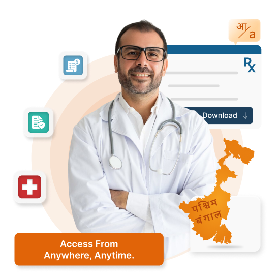 Cloud-based HMS for clinics & hospitals in West Bengal - NABH compliant, supports Hindi, English & Urdu.