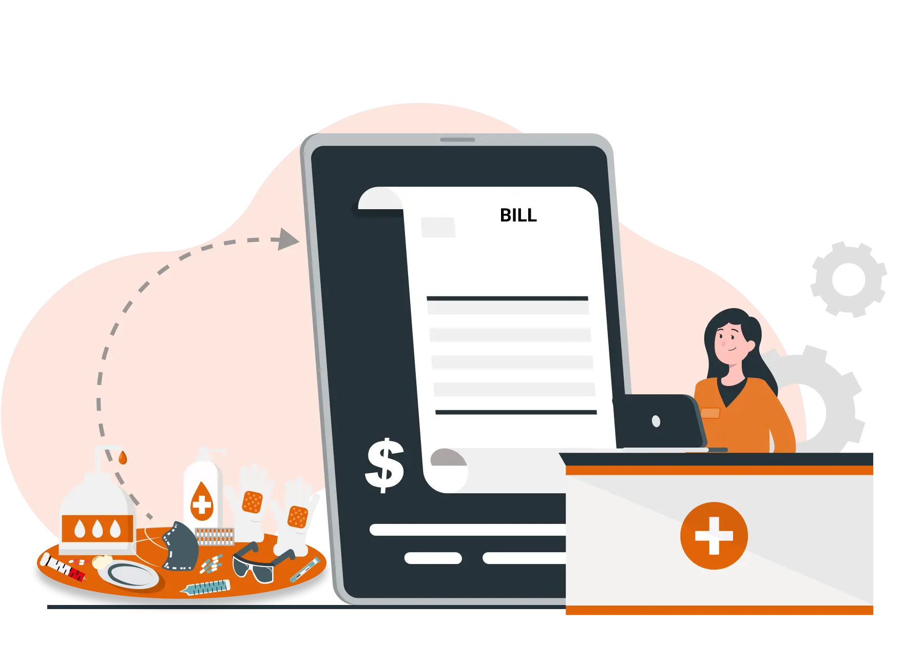 Pharmacy management systems consolidate all consumable charges into one bill for a smooth discharge process