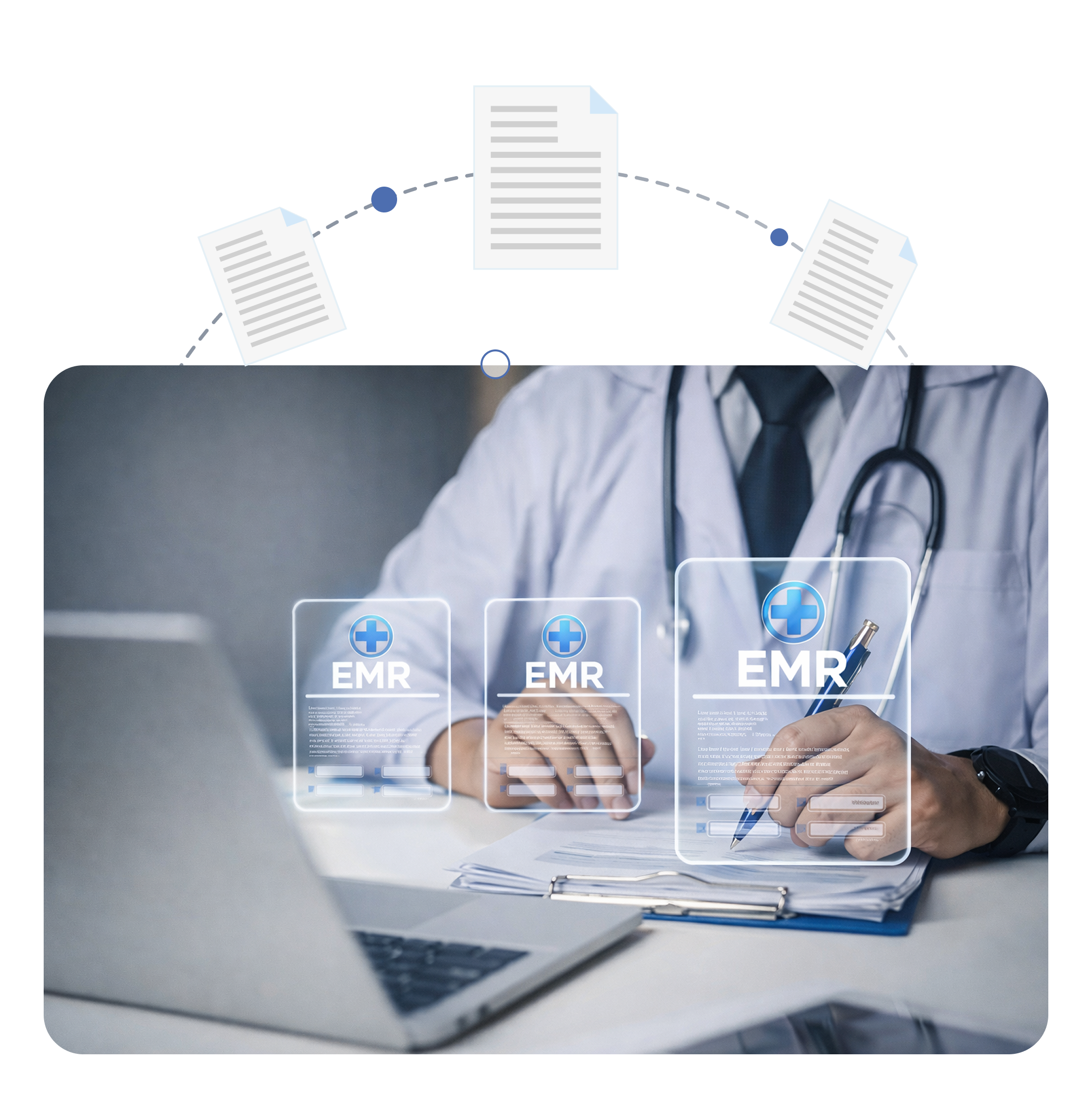 Structured clinical documentation and EMR system with specialty-wise case sheets for NABH audit compliance