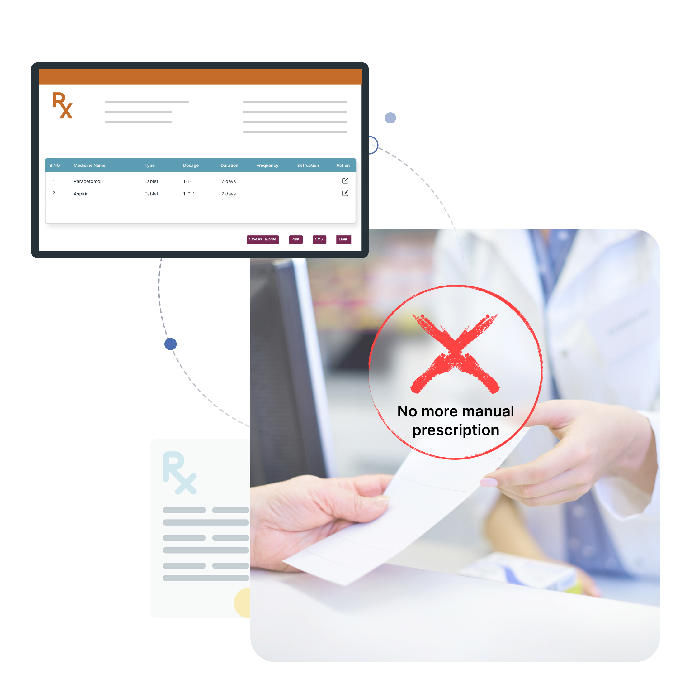 NABH CMS compliant digital prescription system with allergy alerts for safe and standardized prescribing