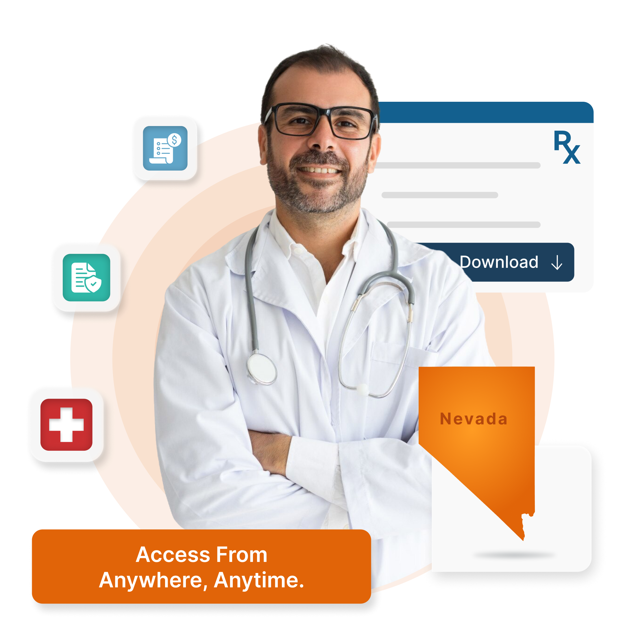 Cloud-based HMS for clinics & hospitals in Nevada - U.S. Federal Privacy, supports English.