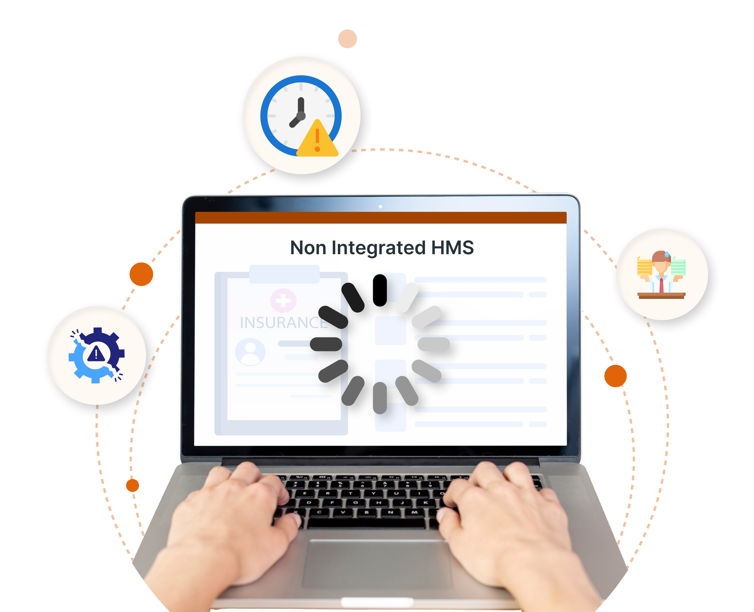 Infographic on early NHCX adoption benefits versus risks of non-integrated hospital systems India