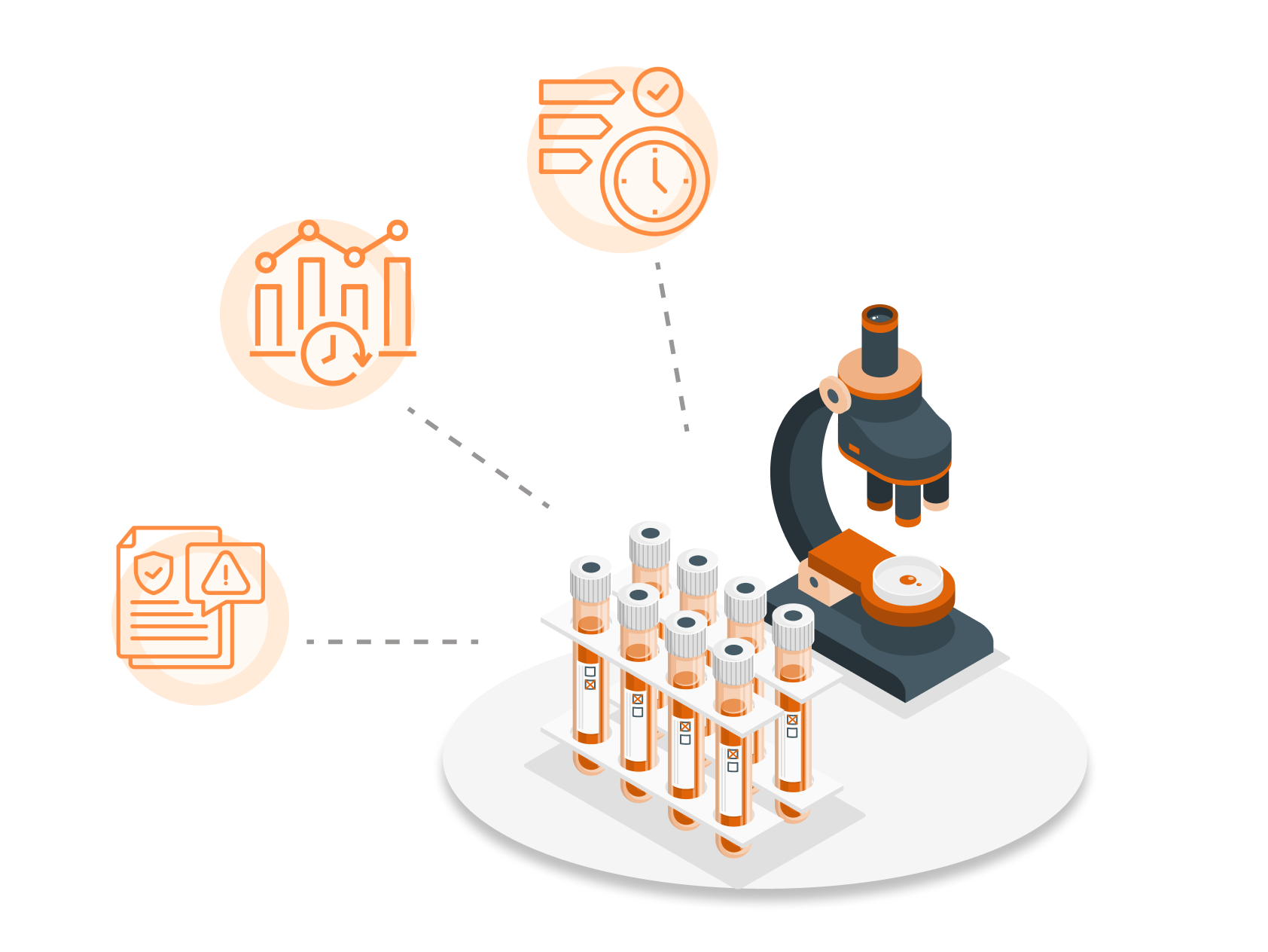 Track sample location and status instantly with the help of LIMS software to improve workflow efficiency.