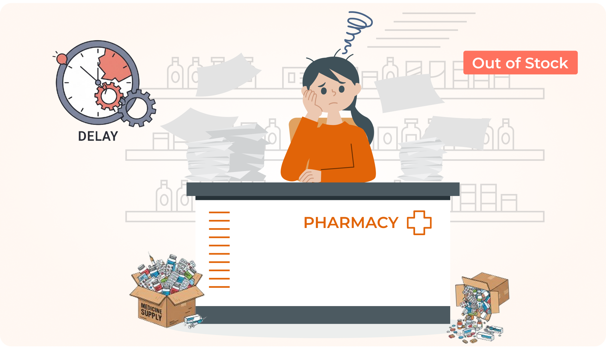 Pharmacists are frustrated in everyday operations with slow manual inventory checks, which are prone to errors.