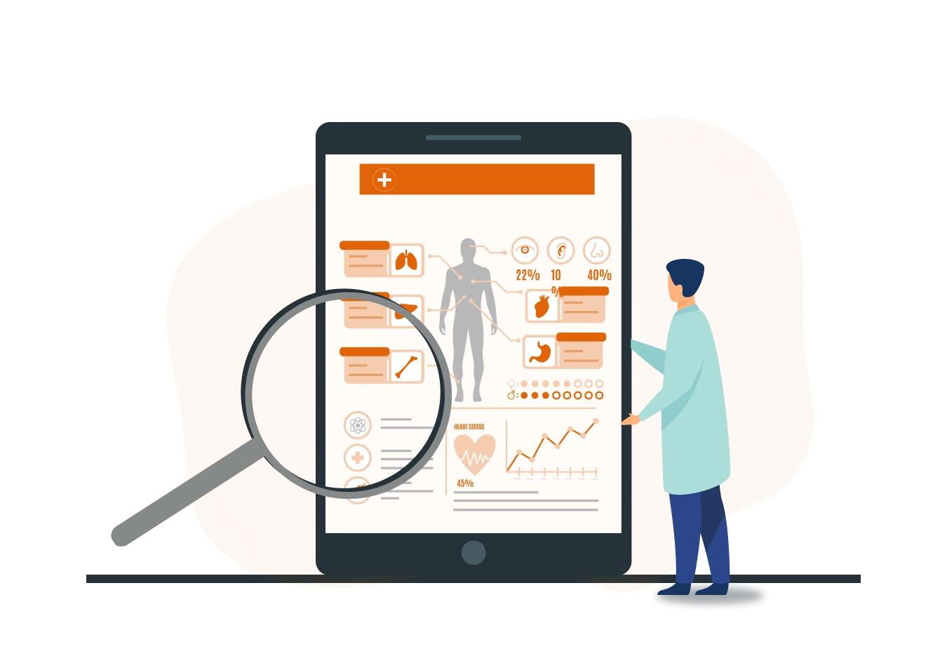 View vital signs quickly & clearly with this easy-to-read overview for better healthcare management.